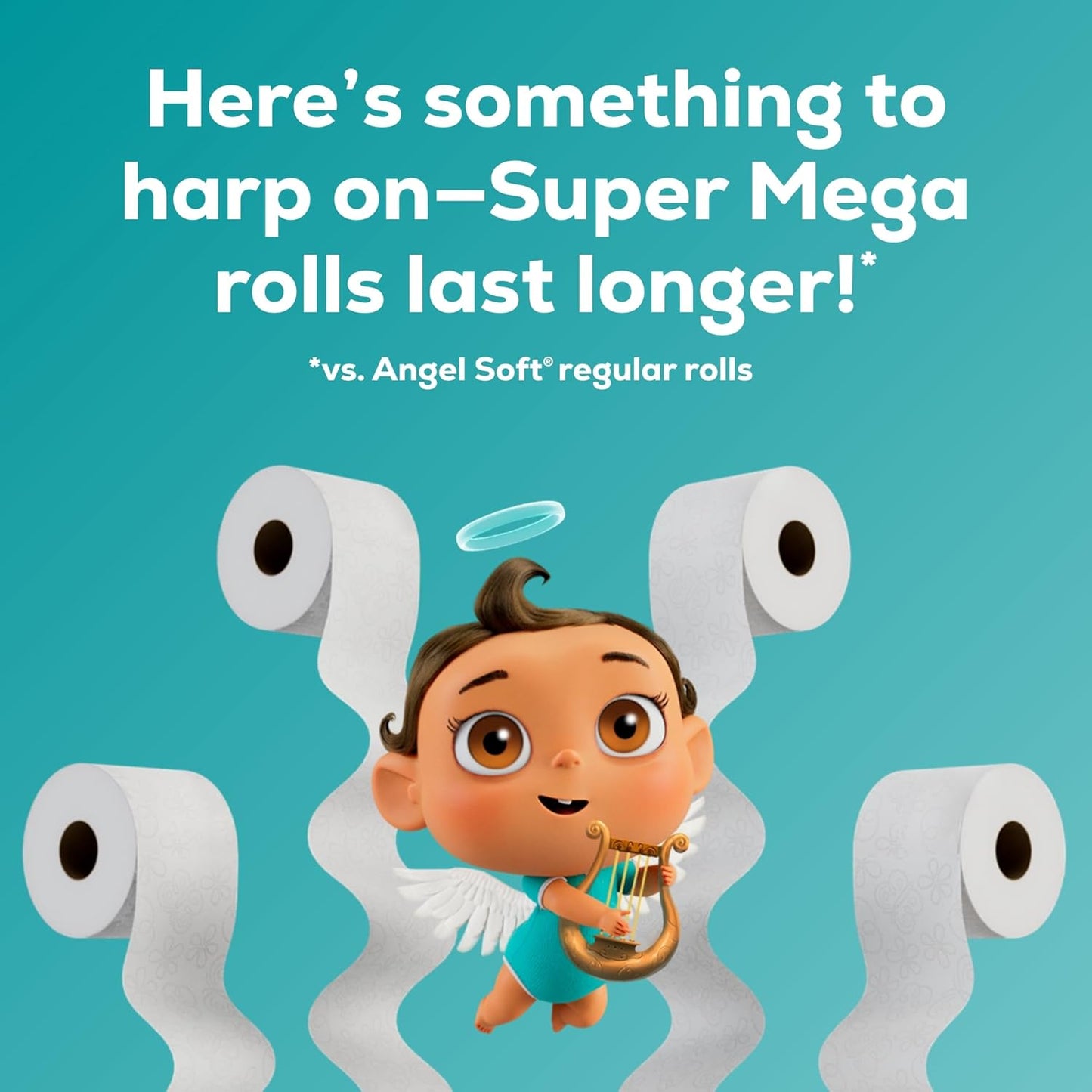 Angel Soft Toilet Paper, 48 Mega Rolls = 192 Regular Rolls, Soft and Strong Toilet Tissue