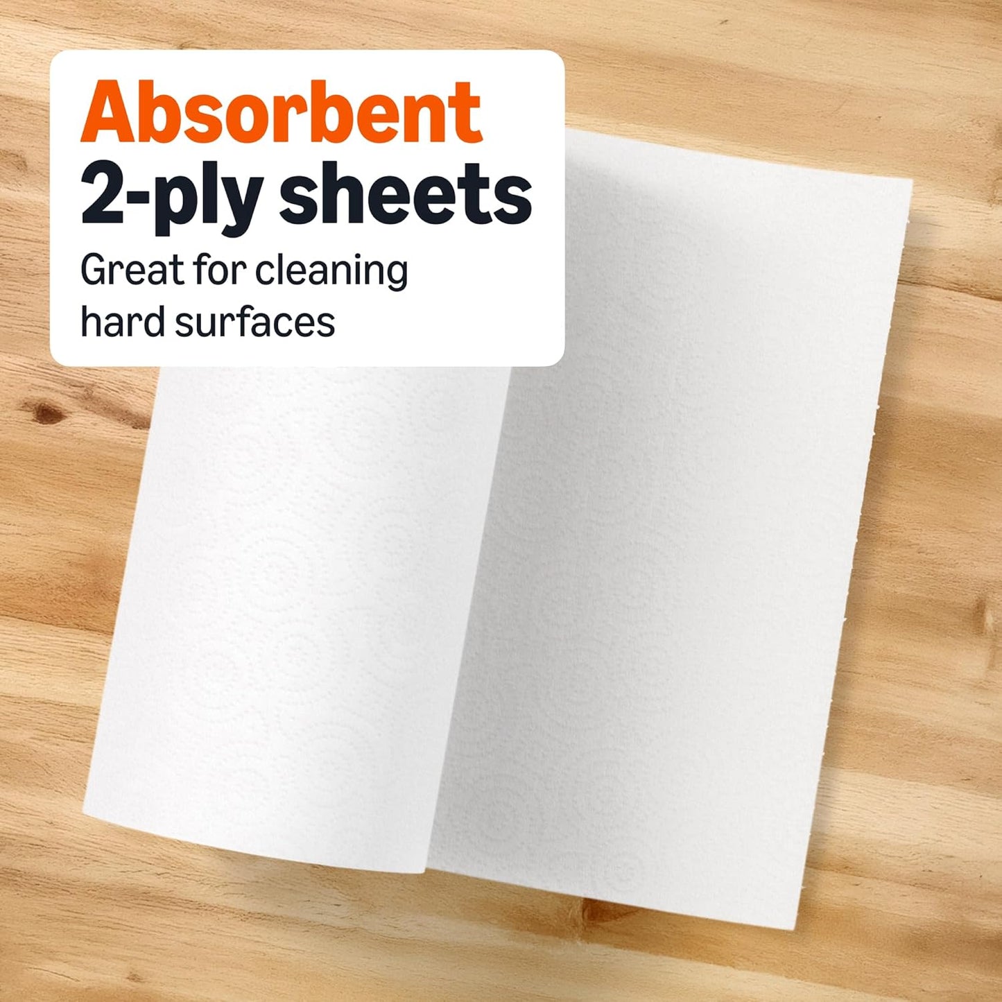 Amazon Basics 2-Ply Flex-Sheets Paper Towels, 12 Basics Rolls = 32 Regular Rolls, Everyday Value with 150 Sheets per Roll